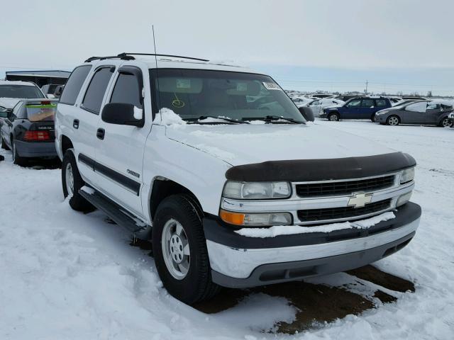 1GNEC13T31R189322 - 2001 CHEVROLET TAHOE C150 WHITE photo 1