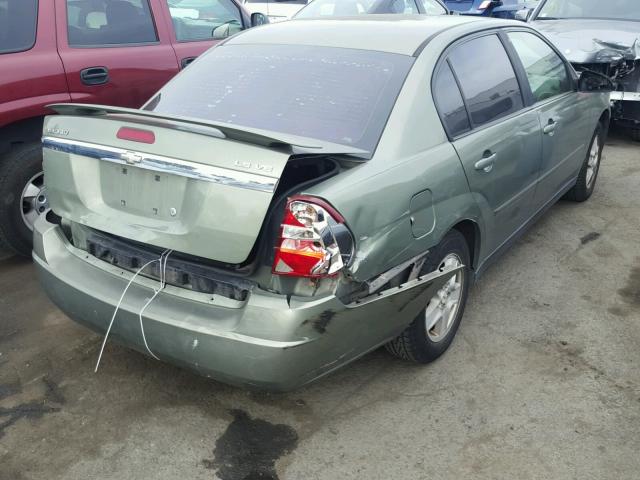 1G1ZT54855F196672 - 2005 CHEVROLET MALIBU LS GREEN photo 4