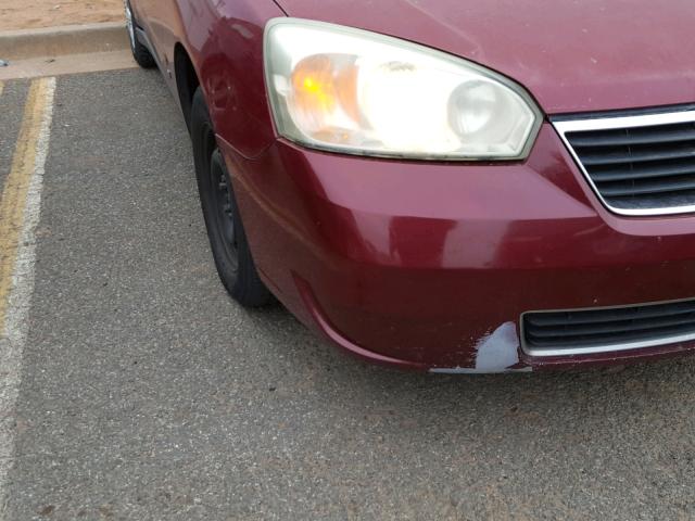 1G1ZS51F46F298035 - 2006 CHEVROLET MALIBU LS 栗色 照片 10