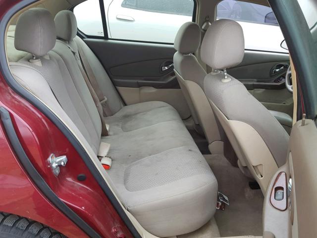 1G1ZS51F46F298035 - 2006 CHEVROLET MALIBU LS 栗色 照片 6