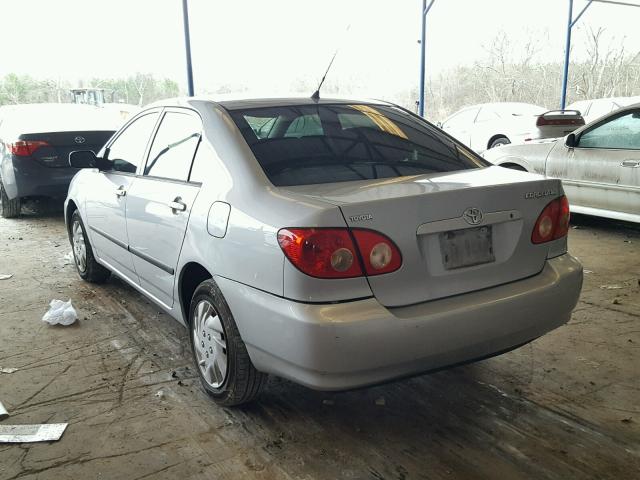 2T1BR32E37C851024 - 2007 TOYOTA COROLLA CE SILVER photo 3