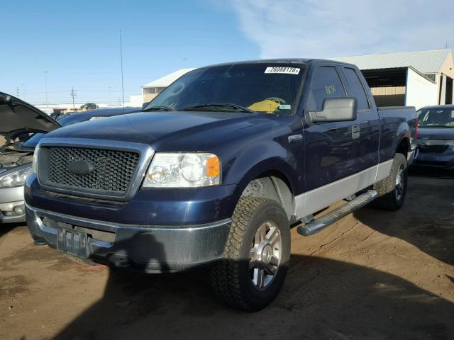 1FTPX14V36KC90432 - 2006 FORD F150 BLUE photo 2