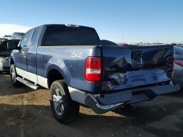 1FTPX14V36KC90432 - 2006 FORD F150 BLUE photo 3