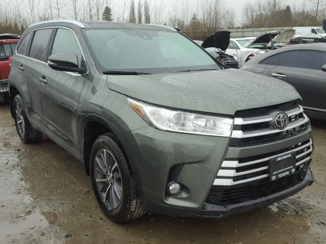 5TDJZRFH7JS818609 - 2018 TOYOTA HIGHLANDER GREEN photo 1