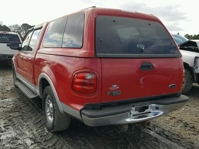 1FTRW07L41KC13822 - 2001 FORD F150 SUPER RED photo 3