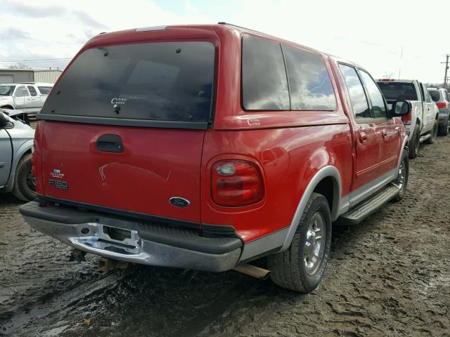 1FTRW07L41KC13822 - 2001 FORD F150 SUPER RED photo 4