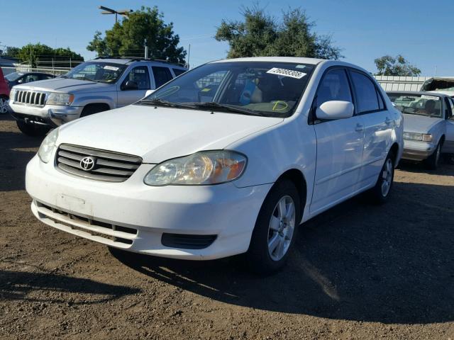 1NXBR32E73Z046796 - 2003 TOYOTA COROLLA WHITE photo 2