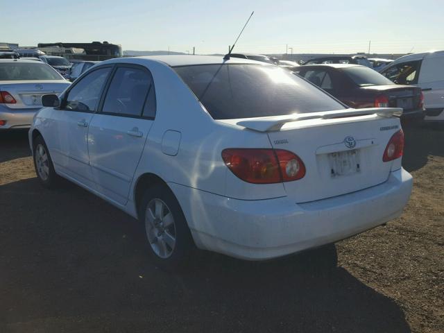 1NXBR32E73Z046796 - 2003 TOYOTA COROLLA WHITE photo 3