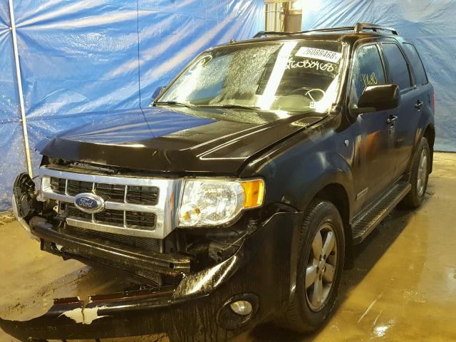 1FMCU94158KD41463 - 2008 FORD ESCAPE LIM BLACK photo 2