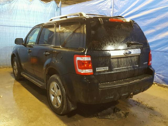 1FMCU94158KD41463 - 2008 FORD ESCAPE LIM BLACK photo 3