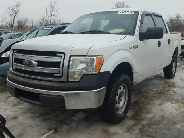 1FTFW1EF9EKD52193 - 2014 FORD F150 SUPER WHITE photo 2