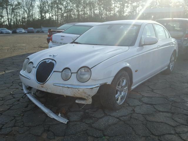 SAJEA01T23FM61683 - 2003 JAGUAR S-TYPE WHITE photo 2