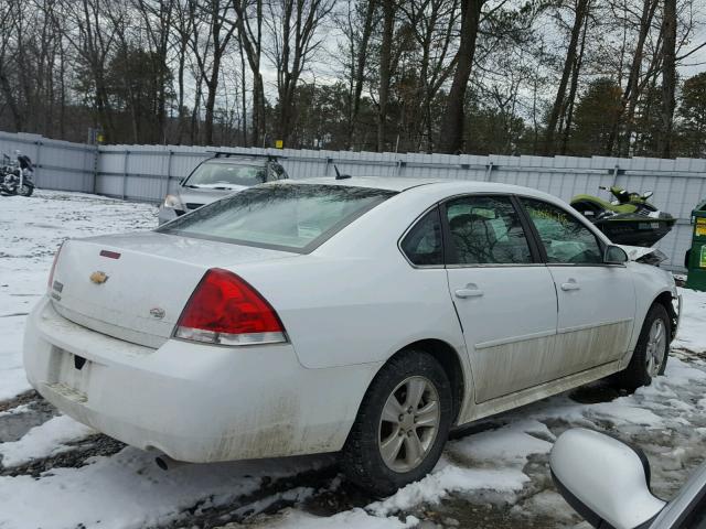 2G1WF5E3XD1254925 - 2013 CHEVROLET IMPALA LS WHITE photo 4