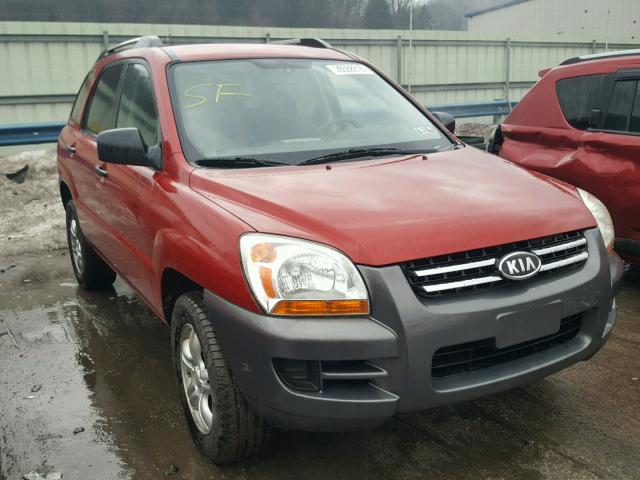 KNDJE723787533570 - 2008 KIA SPORTAGE E RED photo 1