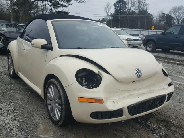 3VWRF31YX8M408698 - 2008 VOLKSWAGEN NEW BEETLE CREAM photo 1