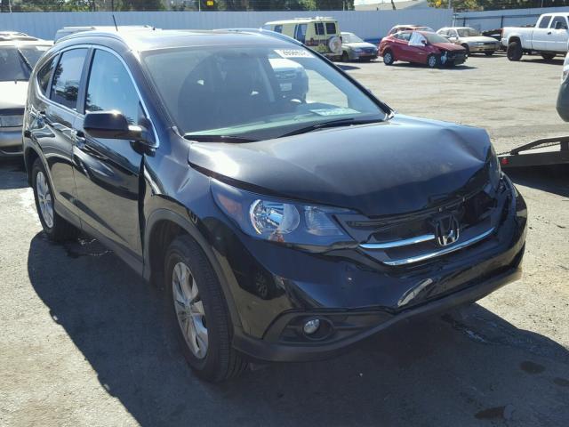 2HKRM4H72DH631085 - 2013 HONDA CR-V EXL BLACK photo 1