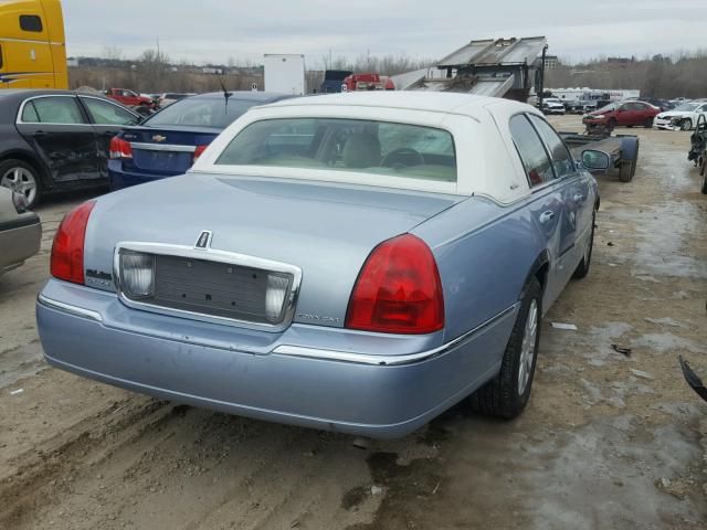 1LNHM81W47Y615280 - 2007 LINCOLN TOWN CAR S BLUE photo 4