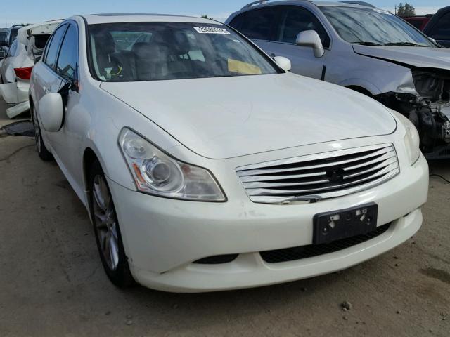 JNKBV61E38M210263 - 2008 INFINITI G35 WHITE photo 1