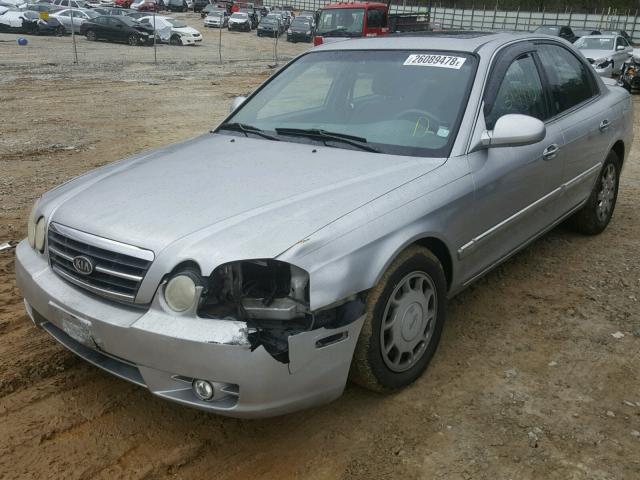 KNAGD126145365934 - 2004 KIA OPTIMA LX SILVER photo 2