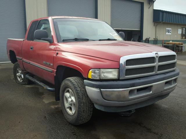 3B7HF13Y2XG121112 - 1999 DODGE RAM 1500 RED photo 1