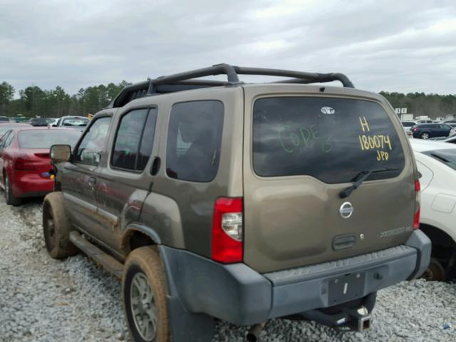 5N1ED28T22C568803 - 2002 NISSAN XTERRA XE GREEN photo 3