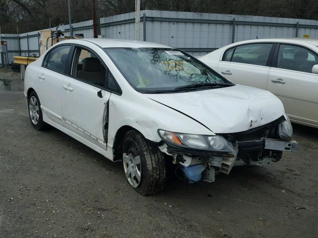 2HGFA1F55BH520050 - 2011 HONDA CIVIC LX WHITE photo 1