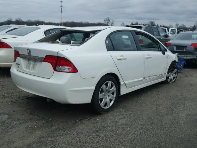 2HGFA1F55BH520050 - 2011 HONDA CIVIC LX WHITE photo 4