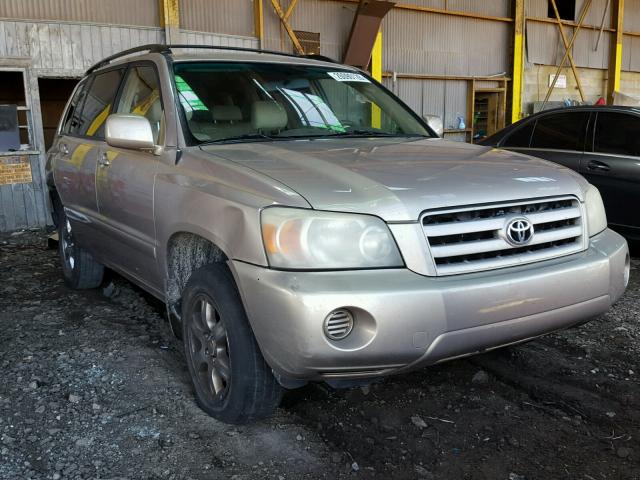 JTEGP21A240008065 - 2004 TOYOTA HIGHLANDER BEIGE photo 1