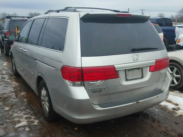 5FNRL38798B111757 - 2008 HONDA ODYSSEY EX SILVER photo 3