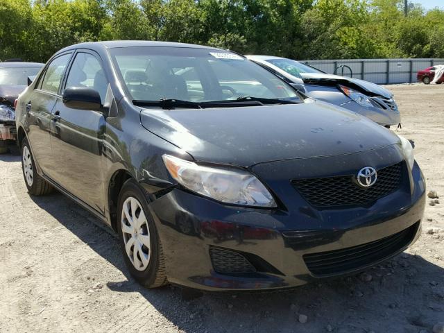 1NXBU4EE7AZ241794 - 2010 TOYOTA COROLLA BA BLACK photo 1