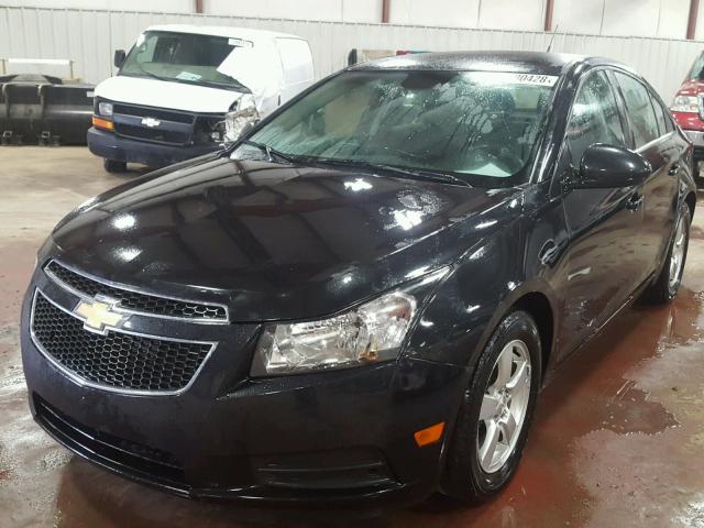 1G1PC5SBXE7472540 - 2014 CHEVROLET CRUZE LT BLACK photo 2