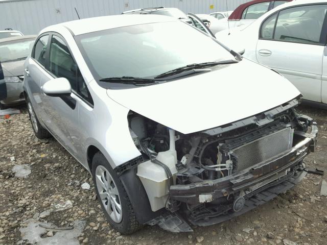 KNADM5A36C6088739 - 2012 KIA RIO LX SILVER photo 1