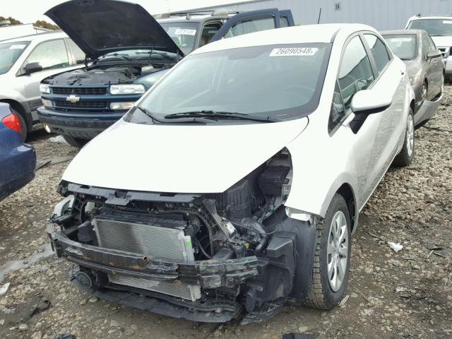 KNADM5A36C6088739 - 2012 KIA RIO LX SILVER photo 2