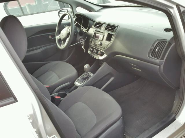 KNADM5A36C6088739 - 2012 KIA RIO LX Արծաթագույն լուսանկար 5