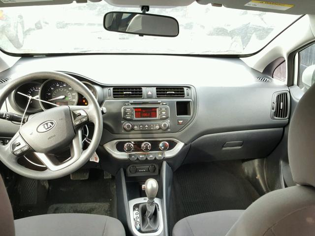 KNADM5A36C6088739 - 2012 KIA RIO LX SILVER photo 9