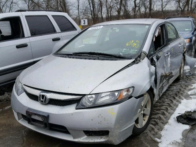 2HGFA1F66AH560452 - 2010 HONDA CIVIC SILVER photo 2