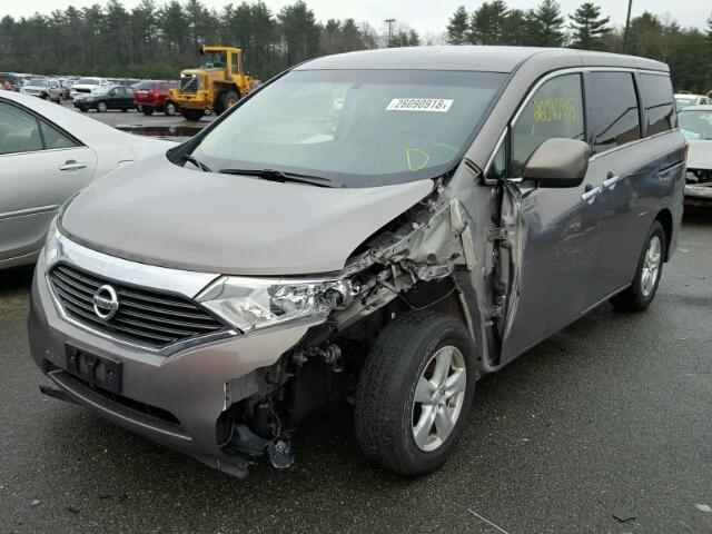 JN8AE2KP0E9100070 - 2014 NISSAN QUEST S GRAY photo 2