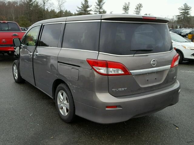 JN8AE2KP0E9100070 - 2014 NISSAN QUEST S GRAY photo 3