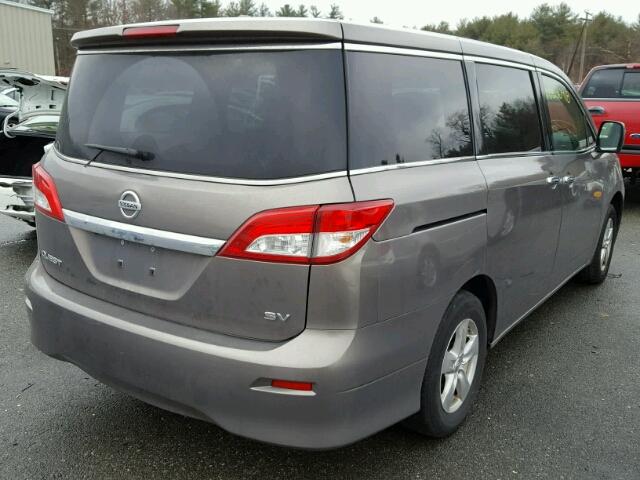 JN8AE2KP0E9100070 - 2014 NISSAN QUEST S GRAY photo 4