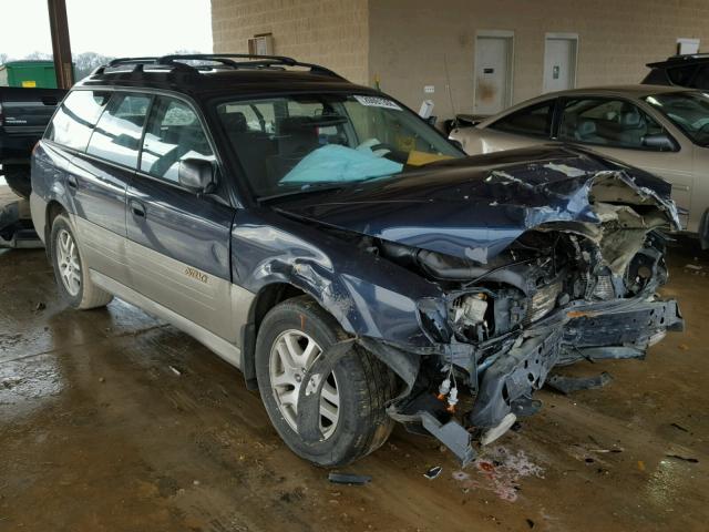 4S3BH665427610047 - 2002 SUBARU LEGACY OUT BLUE photo 1