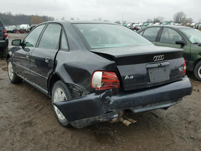 WAUDC68D01A123079 - 2001 AUDI A4 1.8T QU BLACK photo 3