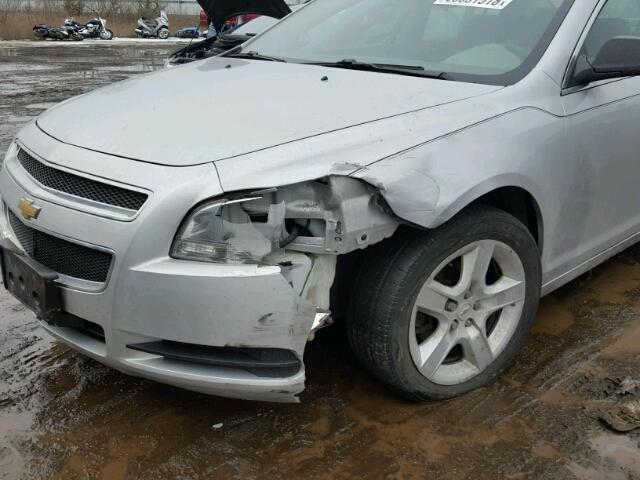 1G1ZA5EU3CF218182 - 2012 CHEVROLET MALIBU LS 银色 照片 9