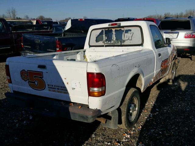 1FTCR10AXVUA84118 - 1997 FORD RANGER WHITE photo 4