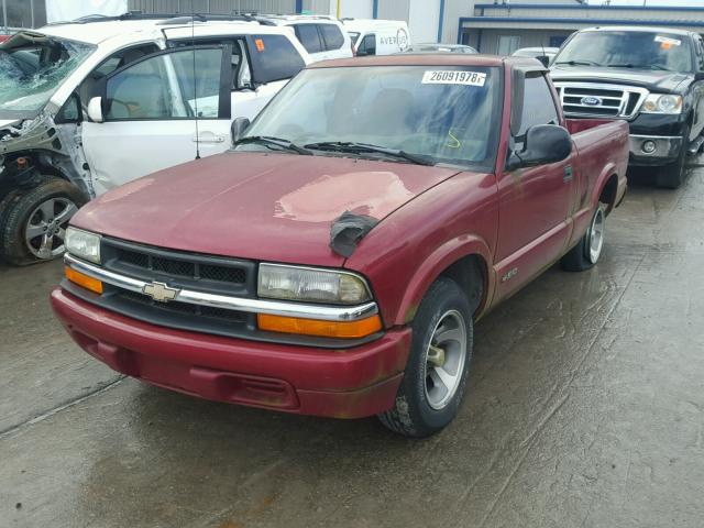 1GCCS1446WK108744 - 1998 CHEVROLET S TRUCK S1 MAROON photo 2