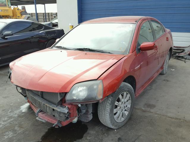 4A32B2FFXAE012748 - 2010 MITSUBISHI GALANT FE RED photo 2