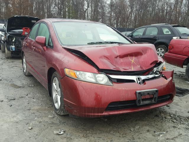 1HGFA16837L071553 - 2007 HONDA CIVIC EX წითელი ფოტო 1