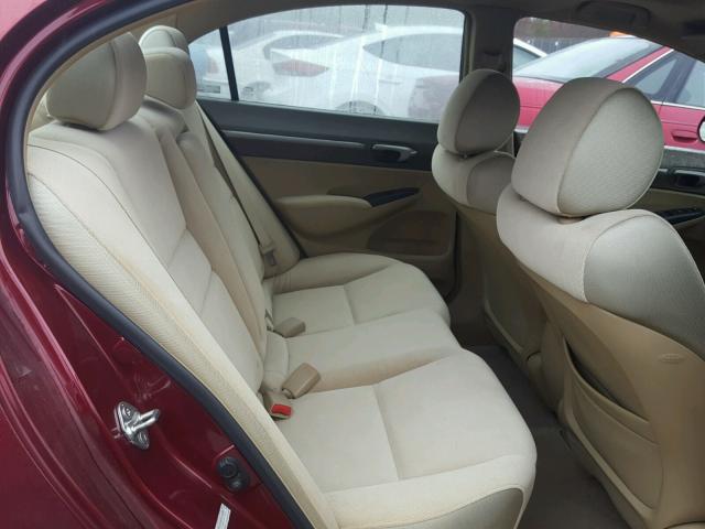 1HGFA16837L071553 - 2007 HONDA CIVIC EX წითელი ფოტო 6