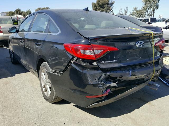 5NPE24AF8GH358566 - 2016 HYUNDAI SONATA SE BLACK photo 3