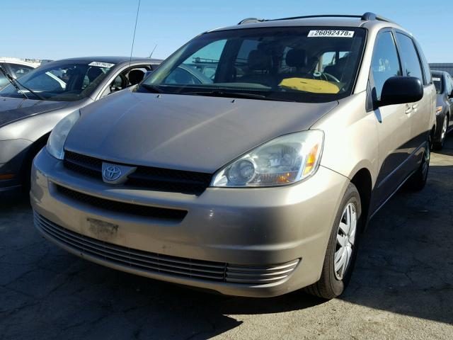 5TDZA23C14S197334 - 2004 TOYOTA SIENNA CE GOLD photo 2