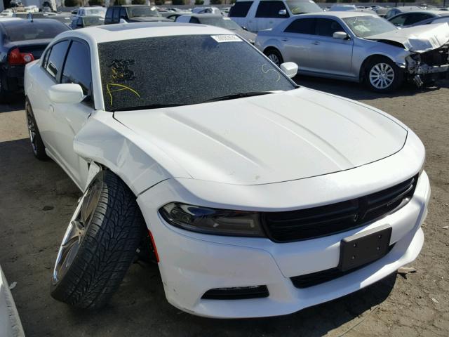 2C3CDXHG8FH765171 - 2015 DODGE CHARGER SX WHITE photo 1